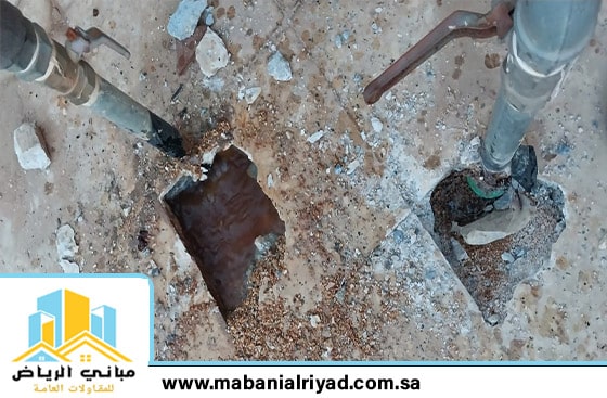 شركة كشف تسربات المياه غرب الرياض