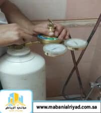 كشف تسربات المياه بضغط النيتروجين